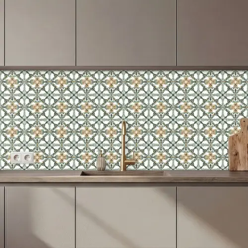 Floraal - Verweerd - Keurrijk keuken achterwand 2 middel 871 zz_3dshopping