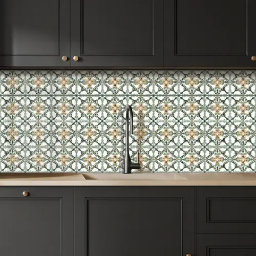 Floraal - Verweerd - Keurrijk keuken achterwand 2 middel 871 -sfeer1