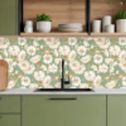 Bloem - Art nouveau - Design keuken achterwand 2 middel 871 -sfeer3