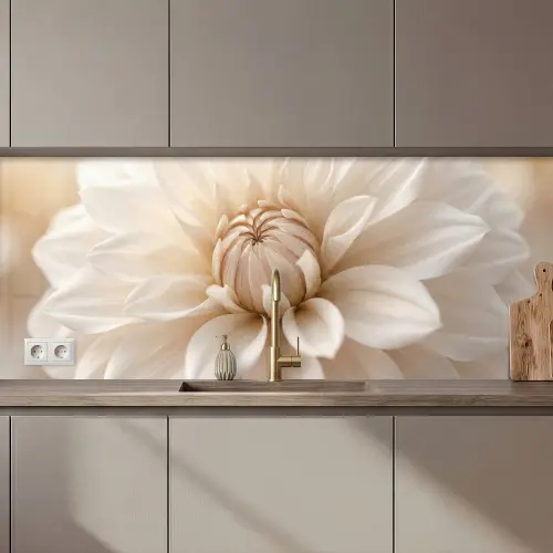 Bloem - Dahlia - Wit keuken achterwand 2 middel zz_3dshopping