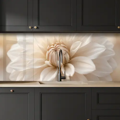 Bloem - Dahlia - Wit keuken achterwand 2 middel -sfeer1