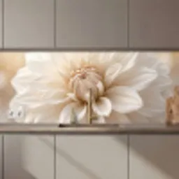 Bloem - Dahlia - Wit keuken achterwand 2 middel zz_3dshopping