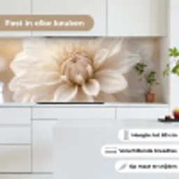 Bloem - Dahlia - Wit keuken achterwand 2 middel -sfeer4_NL