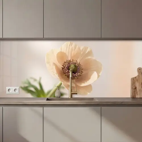 Bloem - Minimalistisch - Groen keuken achterwand 2 middel zz_3dshopping