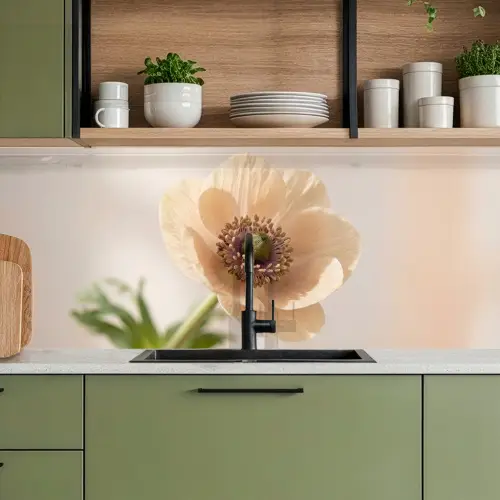 Bloem - Minimalistisch - Groen keuken achterwand 2 middel -sfeer3