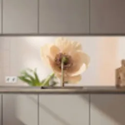 Bloem - Minimalistisch - Groen keuken achterwand 2 middel zz_3dshopping