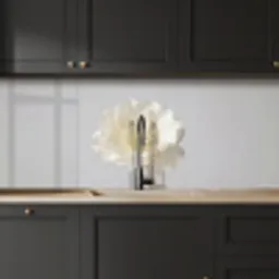 Bloem - Minimalistisch -Wit keuken achterwand 2 middel -sfeer1