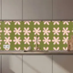 Bloem - Modern - Groen keuken achterwand 2 middel 871 zz_3dshopping
