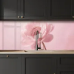 Bloem - Pioenroos - Roze keuken achterwand 2 middel -sfeer1