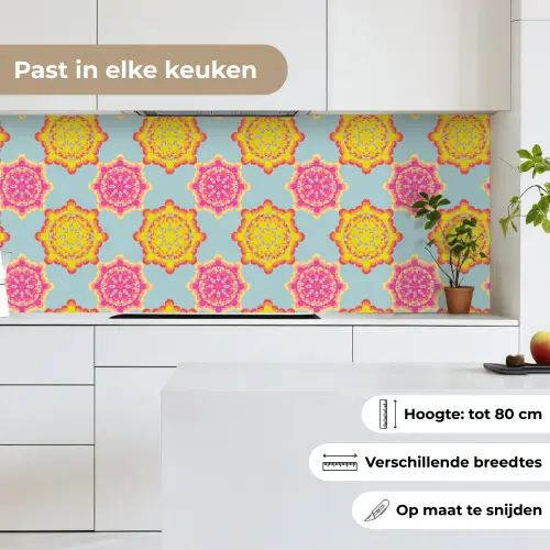Flower Power - Design - Hippie keuken achterwand 2 middel 871 -sfeer4_NL