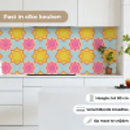 Flower Power - Design - Hippie keuken achterwand 2 middel 871 -sfeer4_NL