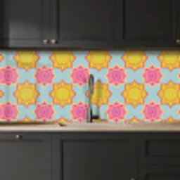Flower Power - Design - Hippie keuken achterwand 2 middel 871 -sfeer1