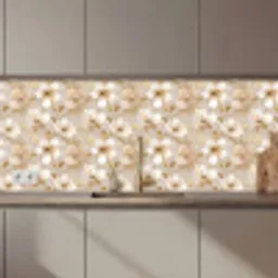 Bloemen - artistiek - Goud keuken achterwand 2 middel 871 zz_3dshopping