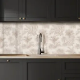 Bloemen - Beige - Planten - Vintage keuken achterwand 2 middel -sfeer1