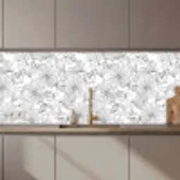 Bloemen - Zwart - Wit - Design - Flora keuken achterwand 2 middel 871 zz_3dshopping