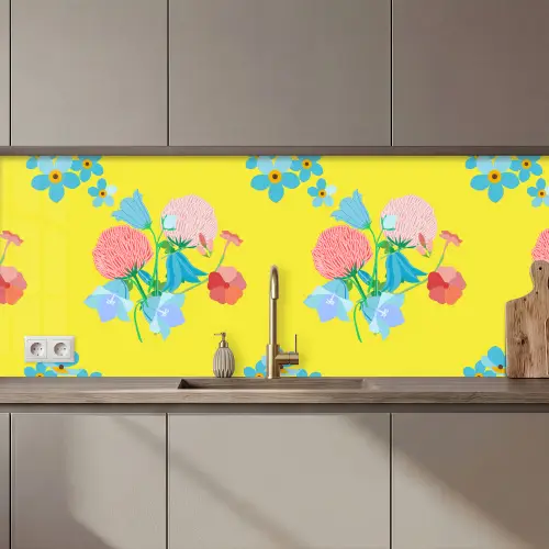 Bloemen - Boeket - Lente - Patronen keuken achterwand 2 middel 871 zz_3dshopping