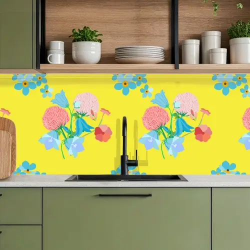 Bloemen - Boeket - Lente - Patronen keuken achterwand 2 middel 871 -sfeer3