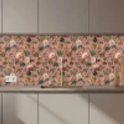 Bloemen - Klassiek - Roze keuken achterwand 2 middel 871 zz_3dshopping