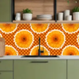 Bloemen - Stippen - Vintage - Patroon keuken achterwand 2 middel 871 -sfeer3