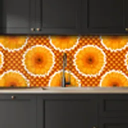 Bloemen - Stippen - Vintage - Patroon keuken achterwand 2 middel 871 -sfeer1