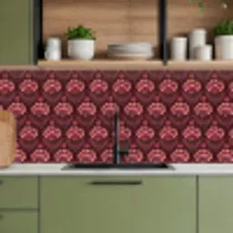 Bloemen - Waaier - Paars keuken achterwand 2 middel 871 -sfeer3