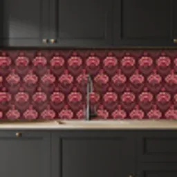 Bloemen - Waaier - Paars keuken achterwand 2 middel 871 -sfeer1