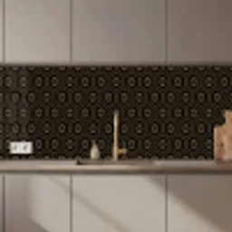 Bloemen - Goud - Hexagon keuken achterwand 2 middel 871 zz_3dshopping