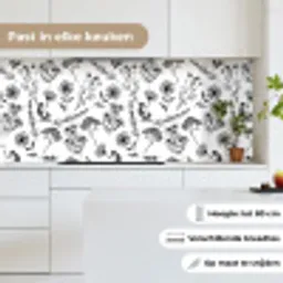 Bloemen - Kruiden - Vintage - Patronen keuken achterwand 2 middel 871 -sfeer4_NL