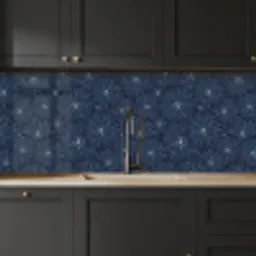 Bloemen - Japans - Patroon - Blauw - Wit keuken achterwand 2 middel 871 -sfeer1