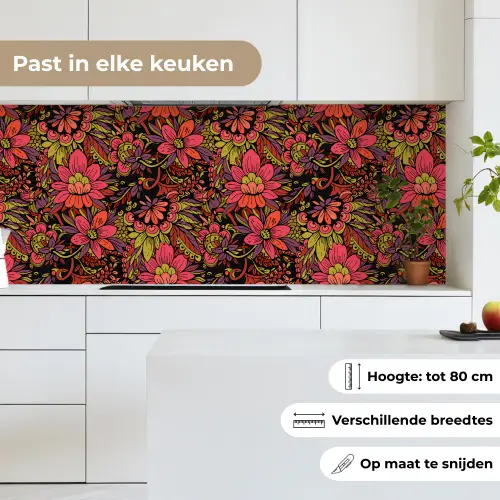 Bloemen - Bladeren - Design keuken achterwand 2 middel 871 -sfeer4_NL