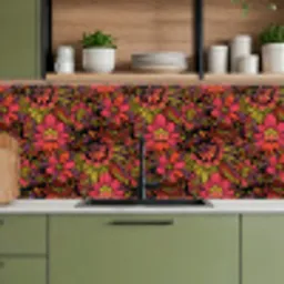 Bloemen - Bladeren - Design keuken achterwand 2 middel 871 -sfeer3