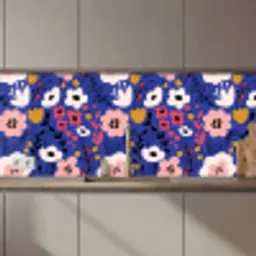 Bloemen - Bladeren - Patronen keuken achterwand 2 middel 871 zz_3dshopping