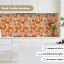 Bloemen - Motief - Retro keuken achterwand 2 middel 871 -sfeer4_NL