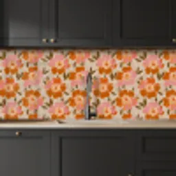 Bloemen - Motief - Retro keuken achterwand 2 middel 871 -sfeer1