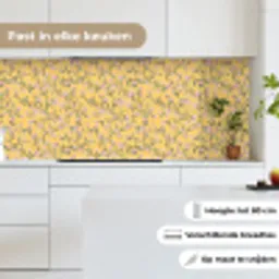 Bloemen - Motief - Geel keuken achterwand 2 middel 871 -sfeer4_NL