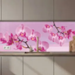 Bloemen - Orchidee - Roze keuken achterwand 2 middel zz_3dshopping