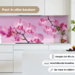 Bloemen - Orchidee - Roze keuken achterwand 2 middel -sfeer4_NL