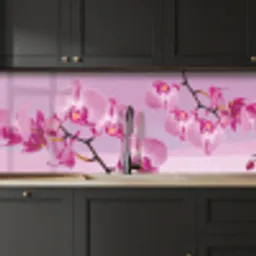 Bloemen - Orchidee - Roze keuken achterwand 2 middel -sfeer1