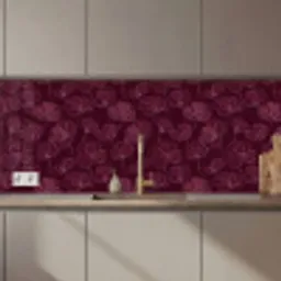 Bloemen - Patroon - Bordeauxrood keuken achterwand 2 middel 871 zz_3dshopping