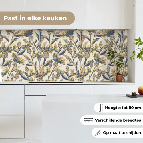Bloemen - Patroon - Design - Natuur keuken achterwand 2 middel 871 -sfeer4_NL
