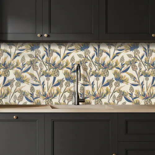 Bloemen - Patroon - Design - Natuur keuken achterwand 2 middel 871 -sfeer1