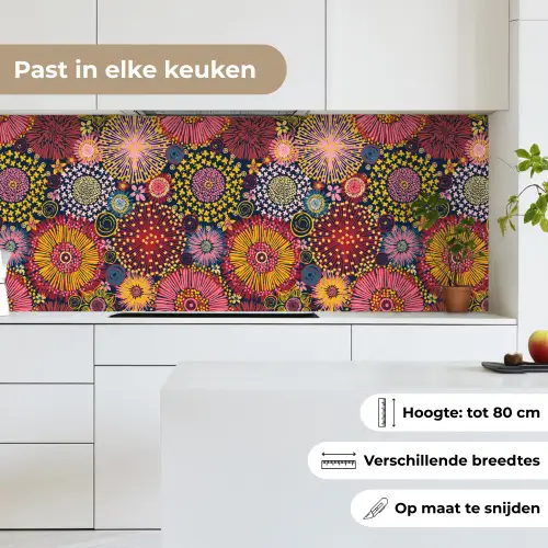 Bloemen - Patroon - Lijn keuken achterwand 2 middel 871 -sfeer4_NL