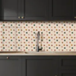 Bloemen - Patronen - Stippen keuken achterwand 2 middel 871 -sfeer1