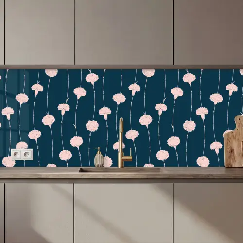 Bloemen - Pioenroos - Patronen - Pastel keuken achterwand 2 middel 871 zz_3dshopping