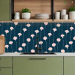 Bloemen - Pioenroos - Patronen - Pastel keuken achterwand 2 middel 871 -sfeer3