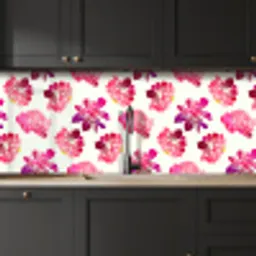 Bloemen - Roze - Patroon keuken achterwand 2 middel 871 -sfeer1