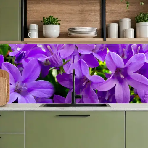 Bloemen - Paars - Natuur keuken achterwand 2 middel -sfeer3