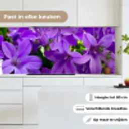 Bloemen - Paars - Natuur keuken achterwand 2 middel -sfeer4_NL