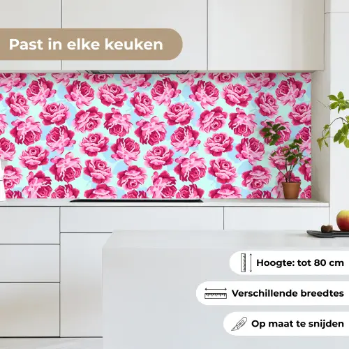 Bloemen - Rozen - Patroon keuken achterwand 2 middel 871 -sfeer4_NL