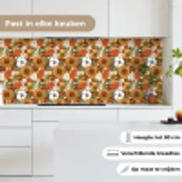 Bloemen - Vintage - Patronen keuken achterwand 2 middel 871 -sfeer4_NL